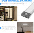 LED Closet Lights Motion Sensor Cabinet Lighting LYOUWEI 54 LED Under Counter Uniform Light USB Rechargeable Built-in Battery Wireless Magnetic Removable Stick-On Anywhere Indoor Night Lamp, 1 Pack