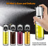 BEYAHELA Oil Spritzer Bottle for Air Fryer 2 Pack with Holder, Oil Mister for Air Fryer, Food Grade Glass Olive Oil Spray Bottle for BBQ Salad Baking Roasting or Grilling Frying BPA Free
