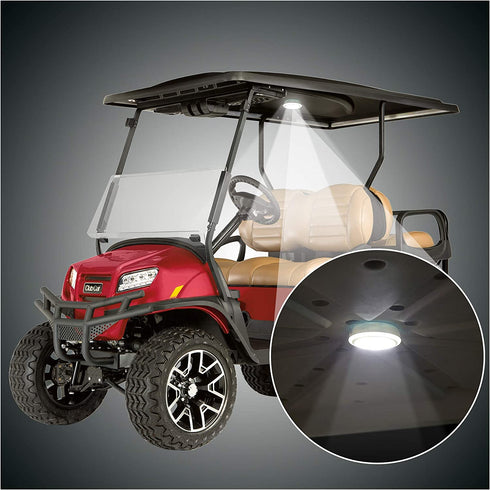 10L0L Universal Golf Cart Dome Light, USB Rechargeable Battery Powered Super Bright Golf Cart LED Roof Lighting