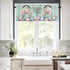 1PC Happy Easter Eggs Window Treatment Valance for Kitchens, Bathrooms, Decorative Rod Pocket Curtain Valance Short Winow Valance Curtains, 52" W x 18" L, Funny Rabbit Wooden Planks