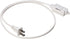 Amazon Basics 3-Foot 2-Prong Indoor Extension Cord Power Strip - Standard Plug - 13 Amps, 1625 Watts, 125 VAC - 2-Pack, White