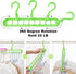 Closet Organizers and Storage,6 Pack Sturdy Hangers for Closet Organizer,Dorm Room Essentials,Closet Storage,Smart Closet Organization,Magic Space Saving Hanger With 9-Holes for Wardrobe Heavy Clothes