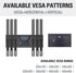 Mounting Dream TV Wall Mount with Height Adjustable for 26-65" TVs, Universal Tilt TV Mount Fits Single, 16" Studs with Loading 99 lbs. & Max VESA 400x400mm, TV Wall Mount with Perfect Center Design