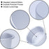 4 Inch Cake Pan, Set of 8, Anodized Aluminum Round Cake Pans with 100 Pcs Parchment Paper Tins Baking Pan for Cheese Cake, Pizza, Quiche, Non Toxic, Leakproof, Easy Release