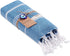 Realgrandbazaar Lucky Turkish Towels Beach Towels %100 Cotton - Pre Washed, No-Shrink, Quick Dry, Soft 39x71' Large Peshtemal, Turkish Towel, Set can be Made - Goqan by realgrandbazaar (Azure)