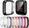 Mocodi 8-Pack Screen Protector Case Compatible with Fitbit Sense/Versa 3, TPU Protective Screen Cover Saver Bumper Accessories for Fitbit Sense/Versa 3 Smartwatch