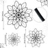 3 Pieces Metal Wall Art Metal Flowers Wall Decor Metal Wall Art Floral Home Decoration for Bedroom Living Room, Bathroom, Kitchen, Outdoor (Black)