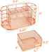 Spacrea Desk Organizers and Accessories, Office Organizer Pencil Holder for Desk, Desk Office Supplies Organizer (Rose Gold)