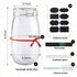 Sourdough Starter Jar Kit, 50 Oz DIY Sourdough Starter Jar with Thermometer, Chalkboard Marker, Sticker, Cable Tie, Brushes - Reusable Sourdough Jar Kit, Use for Home Bakery & Dry Food Storage