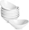 LIFVER Soy Sauce Dish Ceramic, Dipping Bowls, Serving Bowls for Side Dishes, Dip Bowls 3 Oz, Charcuterie Board Bowls Gravy Boat, Dipping Sauce Dish Porcelain, Set of 8, White