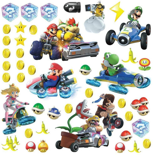 RoomMates RMK2728SCS Nintendo Mario Kart 8 Peel and Stick Wall Decals