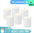 Stonebriar 35 Hour Long Burning Unscented Pillar Candles, 3x4, White