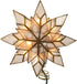 Kurt Adler 8.5-Inch Capiz Star Tree Topper with 10 Clear Lights and 1 Spare Bulb