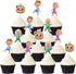 Cocomelon Cake topper for children's birthday party, cake decoration for baby shower (cocomelon 24pcs)