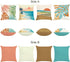 Bonhause Modern Tropical Throw Pillow Covers 18 x 18 Inch Set of 4 Seaside Palm Leaves Decorative Pillows Case Soft Velvet Outdoor Cushion Covers for Couch Sofa Bed Home Decor