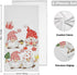 Christmas Gnomes Hand Bath Towel Highly Absorbent Soft Hanging Towels Winter Snowflake Xmas Tree Kitchen Dish Towel Set Washcloth 2pcs