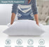 Acanva Bed Pillows for Sleeping 2 Pack, Alternative Microfiber Filled, Natural Cover Skin-Friendly, Soft and Supportive for Side Back Sleepers, Queen, White 2 Count