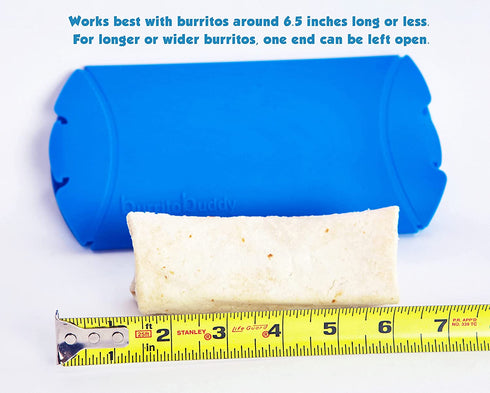 Burrito Buddy Silicone Cookware - Burrito Warmer - Heating Sleeve for Frozen Burritos - Burrito Heater - No Waste - BPA Free - Dishwasher Safe - 2 pack Blue & Orange - Silicone Microwave Cooker