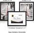 Luxdart 12x16 Frames with Mat to Display 11x14 Picture or 8.5x11 Photo 12 x 16 Black Solid Wood Picture Frame Wall Art for Living Room Wall Mount and Tabletop Decor(2 Mats)