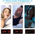 Wood Digital Alarm Clock for Bedrooms, Real Wood,Time Temperature Humidity, 3 Sets of Alarms, Adjustable Brightness