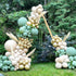 Sage Green Balloon Garland Arch Kit - 154pcs Avocado Green Balloon with Blush Balloons Gold Balloons and Macaron Gray Balloons for Wedding Birthday Party Baby Shower Party Background Decoration