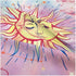 Pink Tapestry Burning Sun Tapestry Psychedelic Hippy Tie Dye Sun Tapestries Celestial Sun and Moon with Stars Tapestry Abstract Wall Tapestry for Bedroom, Living Room, Dorm Decor (78.7"*59", Pink)