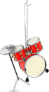 Broadway Gifts 3 Inch Red Wood Drum Set Ornament Decoration