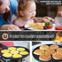 Non-stick Pancake Pan, Animal Pancake Maker Pan with 7-Cup, Mini Blini Pancake Mold for Kids, Black