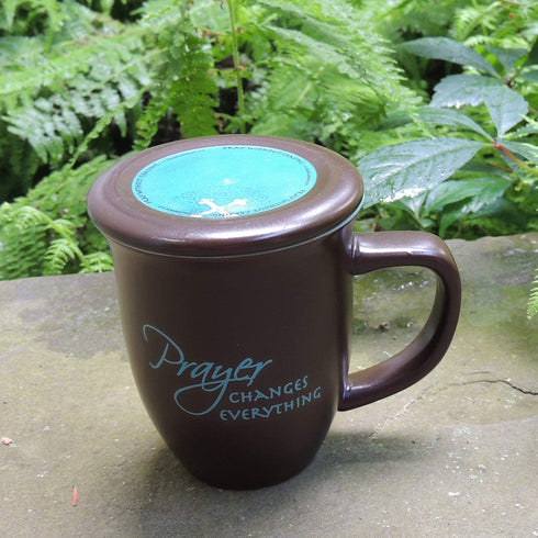Abbey Gift (Abbey & CA Gift) Prayer Changes Everything Coaster, 2 Piece Set, Blue