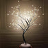 Lxcom Lighting LED Branch Lights 108 LEDs New Silver Copper Wire Tree Branches LED Bonsai Table Tree Lighted USB Battery Operated with Touch Switch Decorative Desk Lamp for Home Decor (Daylight White)