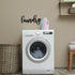 3 Pieces Laundry Pantry Bathroom Metal Sign Metal Bathroom Letters Wall Decor Black Pantry Wall Sign Black Letters Bathroom Decor Laundry Hanging Metal Wall Art for Home Decor, Double-Sided Printed