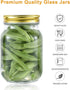 16 oz Mason Jars With Lids Regular Mouth 15 Pack-16 oz Glass Jars with Lids,Bulk Pint Clear Glass Jars For Meal Prep, Food Storage With 20 Labels (Gold Lids)