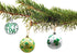 Medoore 12 Pieces St Patrick Ornament Ball-St. Patrick's Shamrock Hanging Ball Ornament, Good Luck Clover Decoration Baubles for Tree Baubles Table Shelf Festival Decorations, 3 Styles