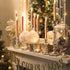 Window Candles Flickering Battery Operated with Remote and Timer, 6 Pack Electric Gold Flameless Taper Candles with Magnetic Base for Christmas Halloween Dinner Wedding Party Decoration