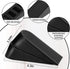 Big Door Stopper 2 Packs Heavy Duty Wedge Rubber Door Stop Works on All Floor Surfaces Height up to 1.9 Inches Non-Scratching Doorstops Special for Home Office School Heavy Door (Black)