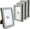 4x6 Shadow Box Frame, 4 Pack Picture Frame Set, Wall Picture Frame, Farmhouse Wood Rustic Picture Frames with Tempered Glass Gallery Wall Tabletop Display (light green, 4x6)