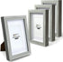 4x6 Shadow Box Frame, 4 Pack Picture Frame Set, Wall Picture Frame, Farmhouse Wood Rustic Picture Frames with Tempered Glass Gallery Wall Tabletop Display (light green, 4x6)