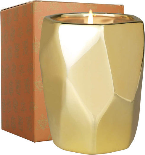 LA JOLIE MUSE Moroccan Amber & Patchouli Scented Candle for Men Women, Candles for Home Scented, Stress Relief Relaxing Candle Gifts, Natural Soy Candle, 80 Hours Long Burning, 10 Oz