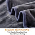 Soft Queen Size Blanket for Fall Winter Spring All Season 350GSM Thicken Warm Fuzzy Microplush Lightweight Thermal Fleece Summer Autumn Blankets for Couch Bed Sofa SOFTCARE Dark Gray 90"*90"