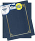 Geographics Classic Linen Certificate/Document Covers, 12.5? x 9.75?, Navy Blue (6 Pack)