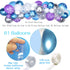 Golray Frozen Birthday Party Supplies Girls Princess Elsa Birthday Party Decorations 61 Balloons, Banner, Tassel, Sash, Pin, Cake Topper, Tattoo, Crown Wand, Girls Birthday Decor 2nd 3rd 4th 5th