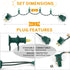 50ft 100 Count Green LED Christmas Lights Outdoor Indoor, Commercial Grade Green Wire, 5mm Wide Angle St. Patrick's Day Light Halloween Mini String Lights Outdoor Waterproof for Tree, Garland, UL