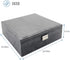 ProCase Jewelry Box Organizer for Women Girls, Two Layer Jewelry Display Storage Holder Case for Necklace Earrings Bracelets Rings Watches -Grey