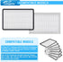Leadaybetter 8 Pack Vacuum Cleaner HEPA Filter Replacement for Sears Kenmore EF-1, Replace Part #86889¦