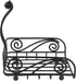 Spectrum Diversified Scroll Deco Flat Holder with Weighted Arm, Traditional-Style Napkin Dispenser, Sturdy Steel Kitchen & Dining Room D©cor