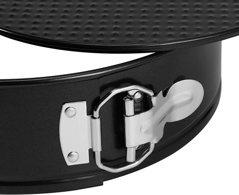 Springform Baking Pan With Grips Springform Pan Set Nonstick and Leak-proof 4 Pieces (4 Inch/7 Inch/9 Inch/10 Inch Available) Cake Pan/Springform Cake Tin/Cheesecake Pan Set with Removable Bottom