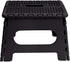 Simplify Black, Sturdy and Safe, Carrying Handle, Easy to Open, for Kitchen, Bathroom, Bedroom, or Adults 9" Anti-Skid Folding Step Stool, Lightweight