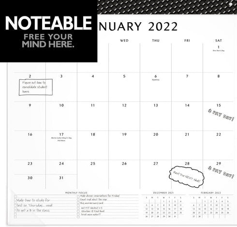 2022 Desk Calendar by AT-A-GLANCE, Monthly Desk Pad, 21-3/4" x 17", Standard, Elevation (SK752400)