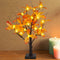 20-inch Fall Lighted Maple Tree, 24 Acorns LED Lights, Battery Operated Thanksgiving Table Decoration Tree, DIY Artificial Tree for Home Desktop Fireplace Autumn Harvest Tabletop Indoor Decor