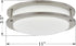 Gruenlich LED Flush Mount Ceiling Lighting Fixture, 11 Inch Dimmable 19W (125W Replacement) 1220 Lumen, Metal Housing with Nickel Finish, ETL and Damp Location Rated (5000K-Daylight White)